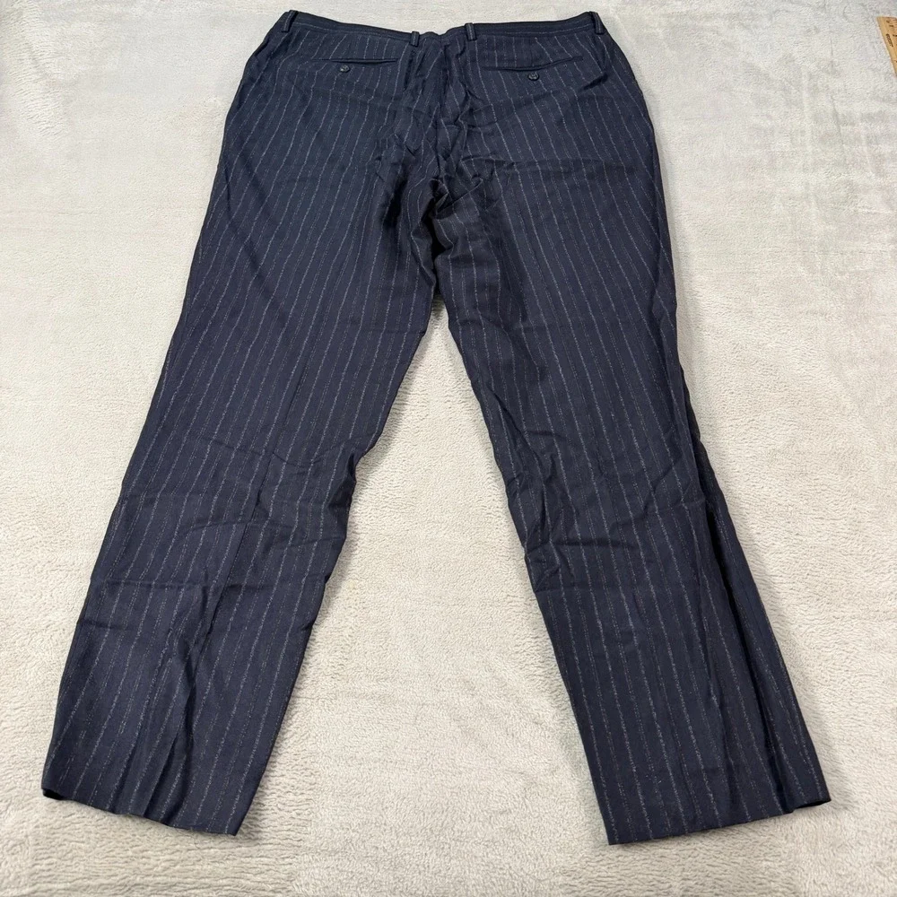 Banana Republic Heritage Collection Mens 46L Pinstripe Suit Navy Wool 38x34 Pant